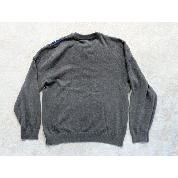 Club Room Sweater Mens L Colorful Argyle V Neck Preppy Grandpa Large - Picture 9 of 14